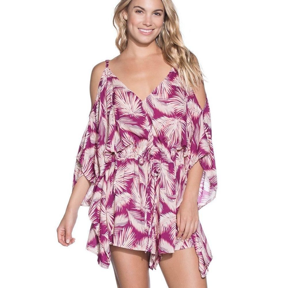 EUC Maaji Palms Romper M Revolve Pink